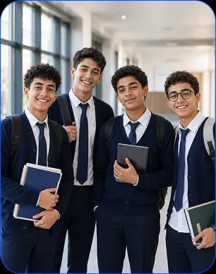 Smiling students