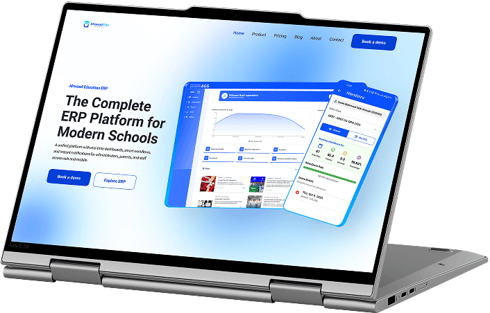 AlRowad education platform displayed on a laptop