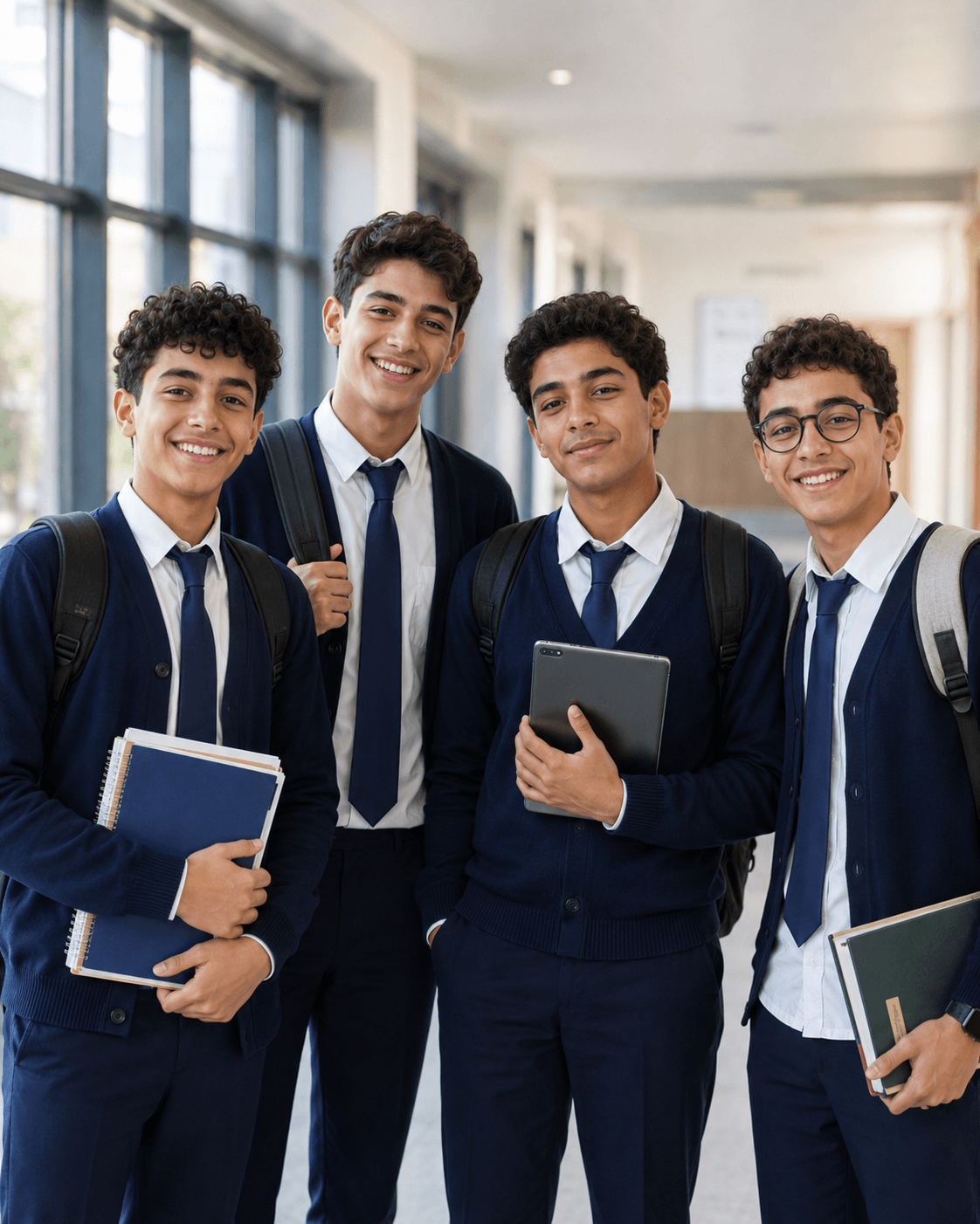 Smiling students