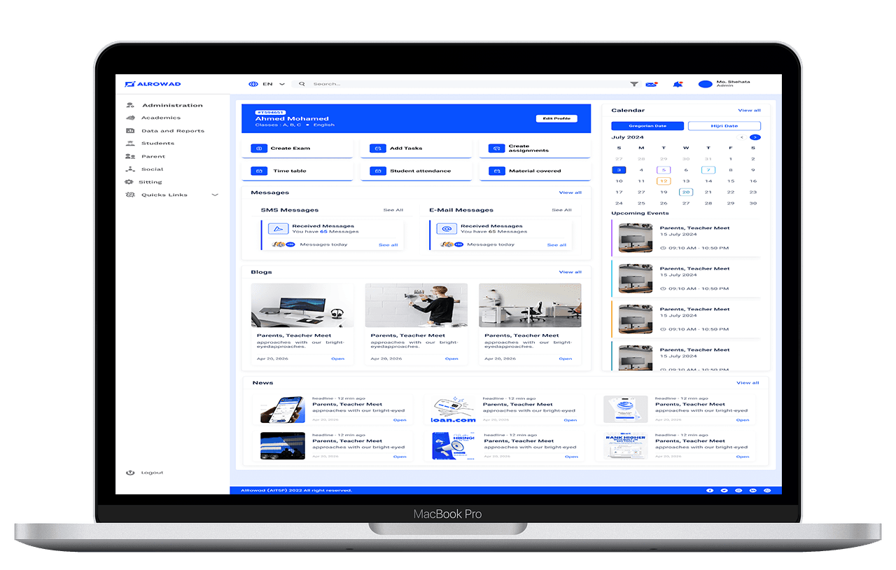 School Admission Management Dashboard